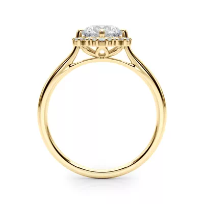 Ruby Halo Engagement Ring