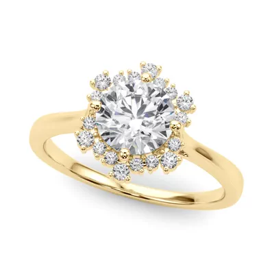 Ruby Halo Engagement Ring