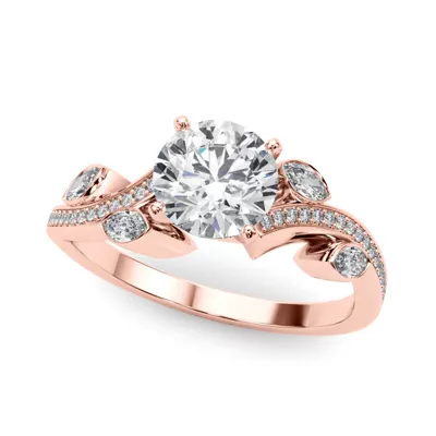 Poppy Nature Inspired Diamond Engagement Ring