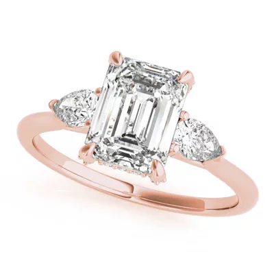 Lilith Three Stone Diamond Engagement Ring