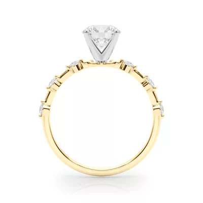 Happi Single Shared Prong Engagement Ring