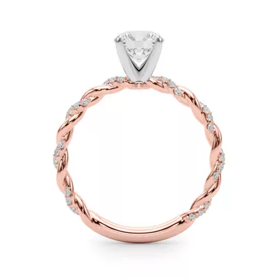Freya Lab Diamond Twist Engagement Ring