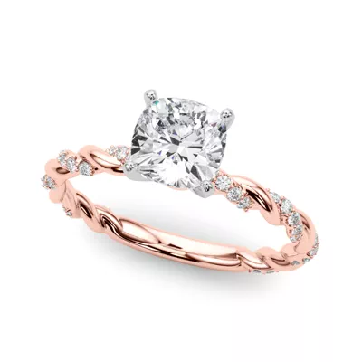 Freya Diamond Twist Engagement Ring