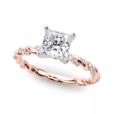 Freya Diamond Twist Engagement Ring