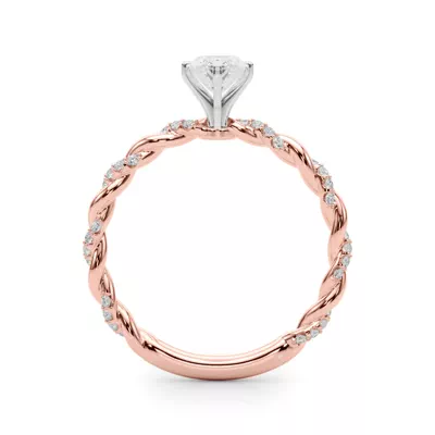 Freya Diamond Twist Engagement Ring