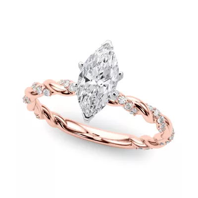 Freya Diamond Twist Engagement Ring