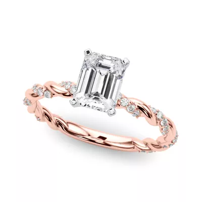 Freya Diamond Twist Engagement Ring