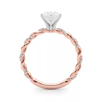 Freya Diamond Twist Engagement Ring