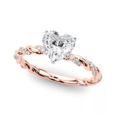 Freya Diamond Twist Engagement Ring