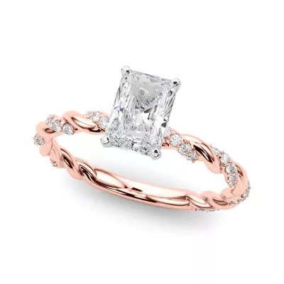 Freya Diamond Twist Engagement Ring