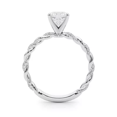 Freya Lab Diamond Twist Engagement Ring