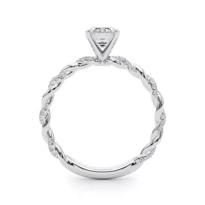Freya Lab Diamond Twist Engagement Ring