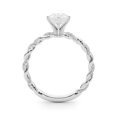 Freya Lab Diamond Twist Engagement Ring