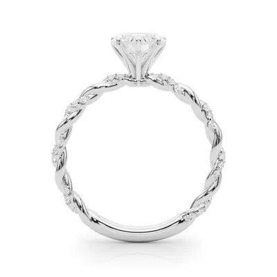 Freya Lab Diamond Twist Engagement Ring