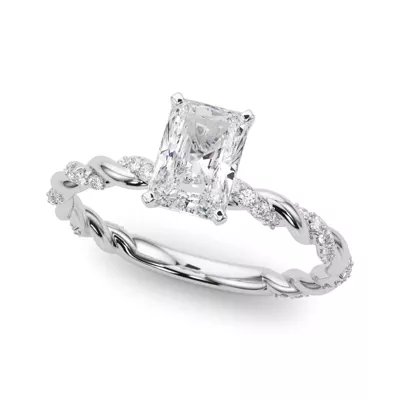 Freya Lab Diamond Twist Engagement Ring