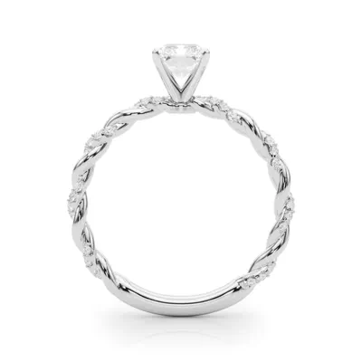 Freya Lab Diamond Twist Engagement Ring