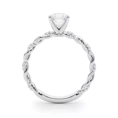 Freya Lab Diamond Twist Engagement Ring