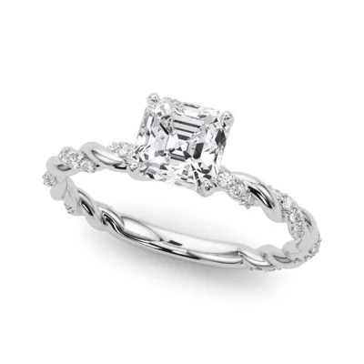 Freya Lab Diamond Twist Engagement Ring