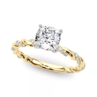 Freya Diamond Twist Engagement Ring