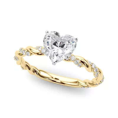 Freya Diamond Twist Engagement Ring