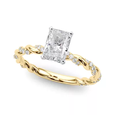Freya Diamond Twist Engagement Ring