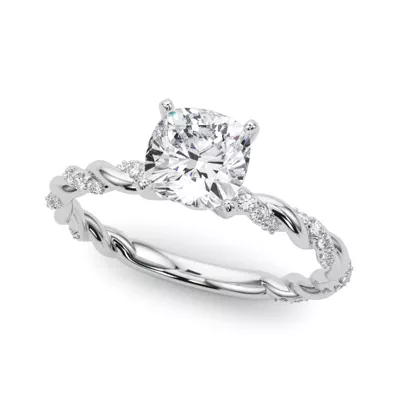 Freya Diamond Twist Engagement Ring