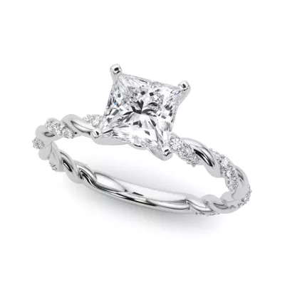 Freya Diamond Twist Engagement Ring