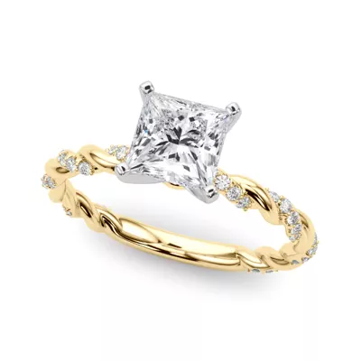 Freya Diamond Twist Engagement Ring