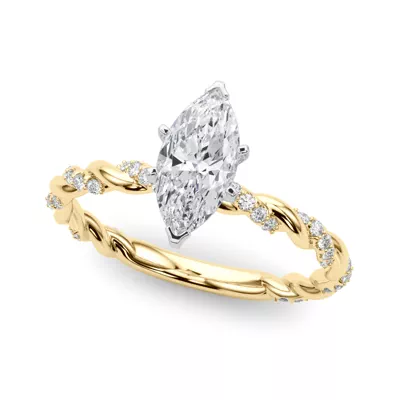 Freya Diamond Twist Engagement Ring
