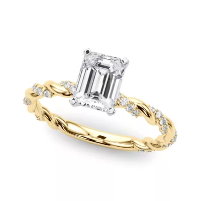 Freya Diamond Twist Engagement Ring