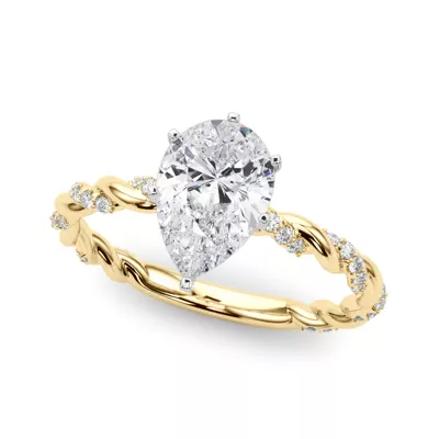 Freya Diamond Twist Engagement Ring