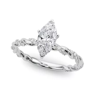 Freya Diamond Twist Engagement Ring