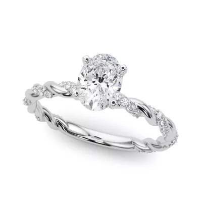 Freya Diamond Twist Engagement Ring