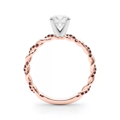 Freya Lab Ruby Twist Engagement Ring