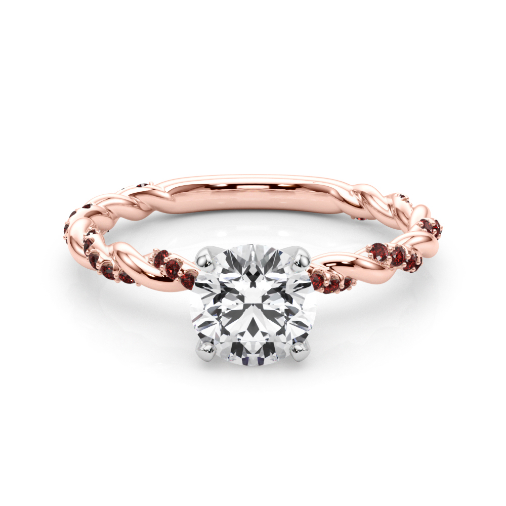 Freya Ruby Twist Engagement Ring
