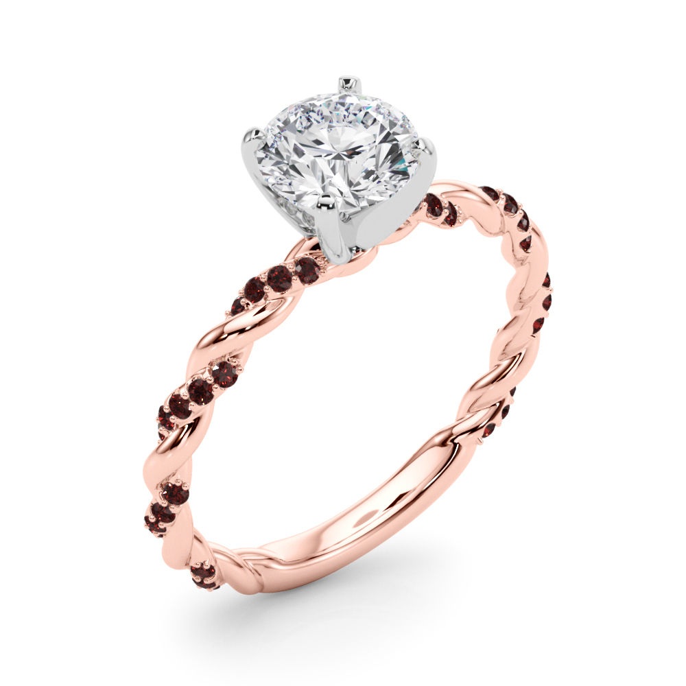 Freya Ruby Twist Engagement Ring