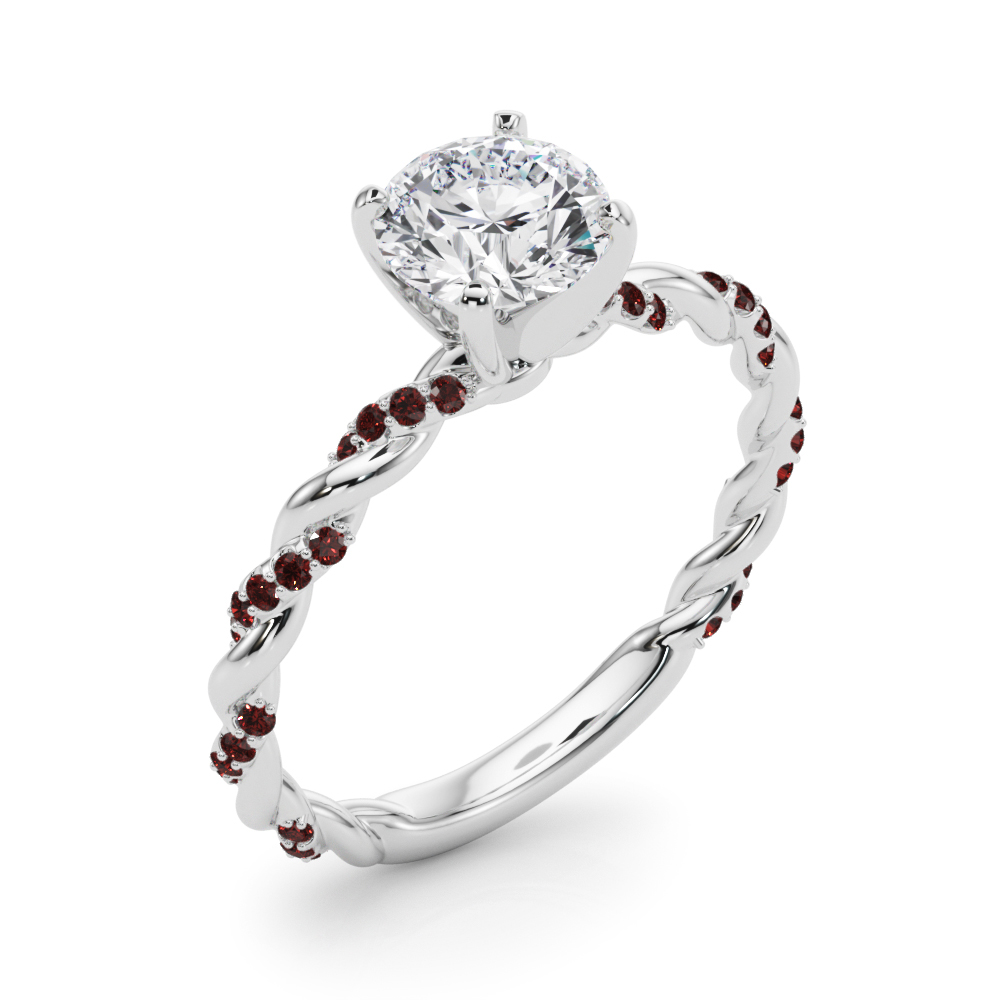Freya Ruby Twist Engagement Ring
