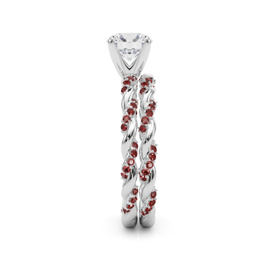 Freya Ruby Twist Engagement Ring
