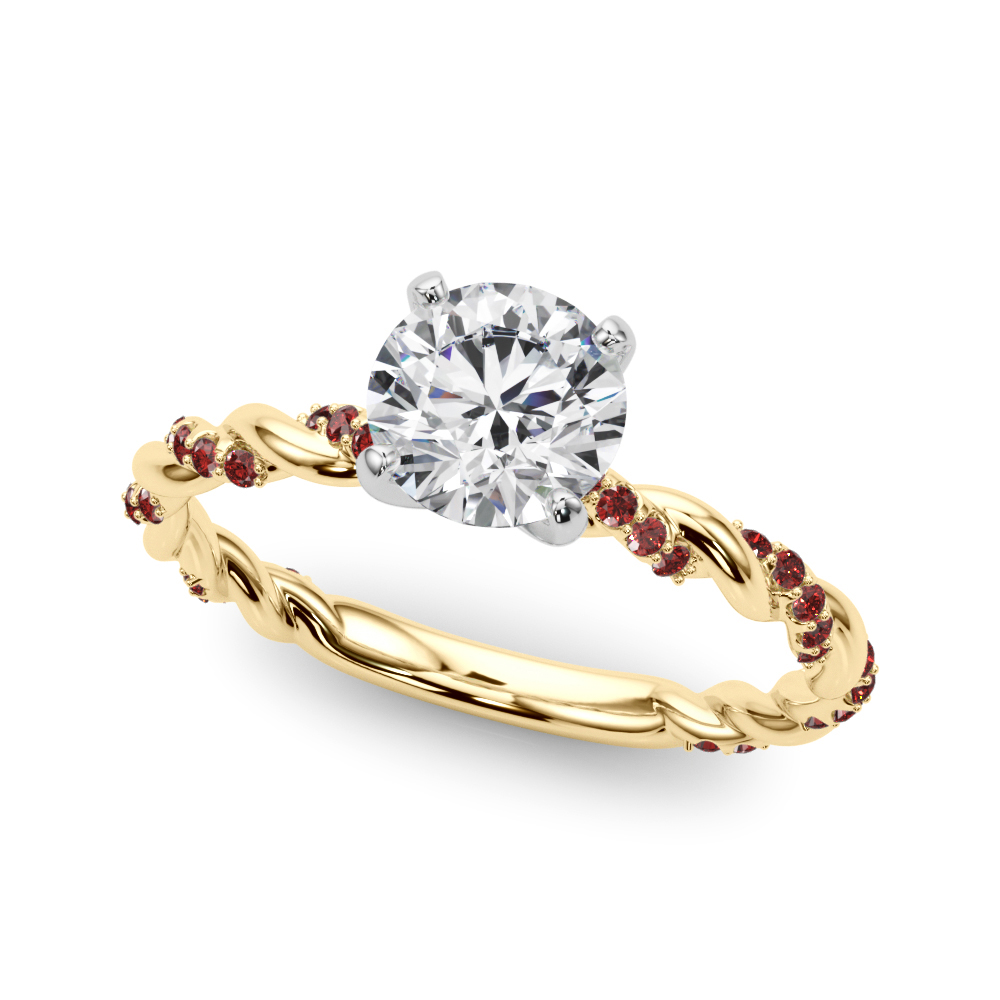 Freya Ruby Twist Engagement Ring