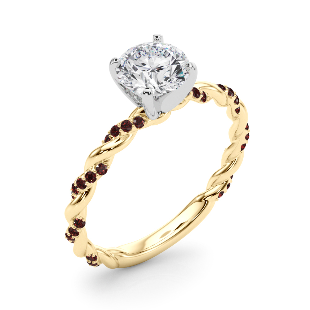 Freya Ruby Twist Engagement Ring