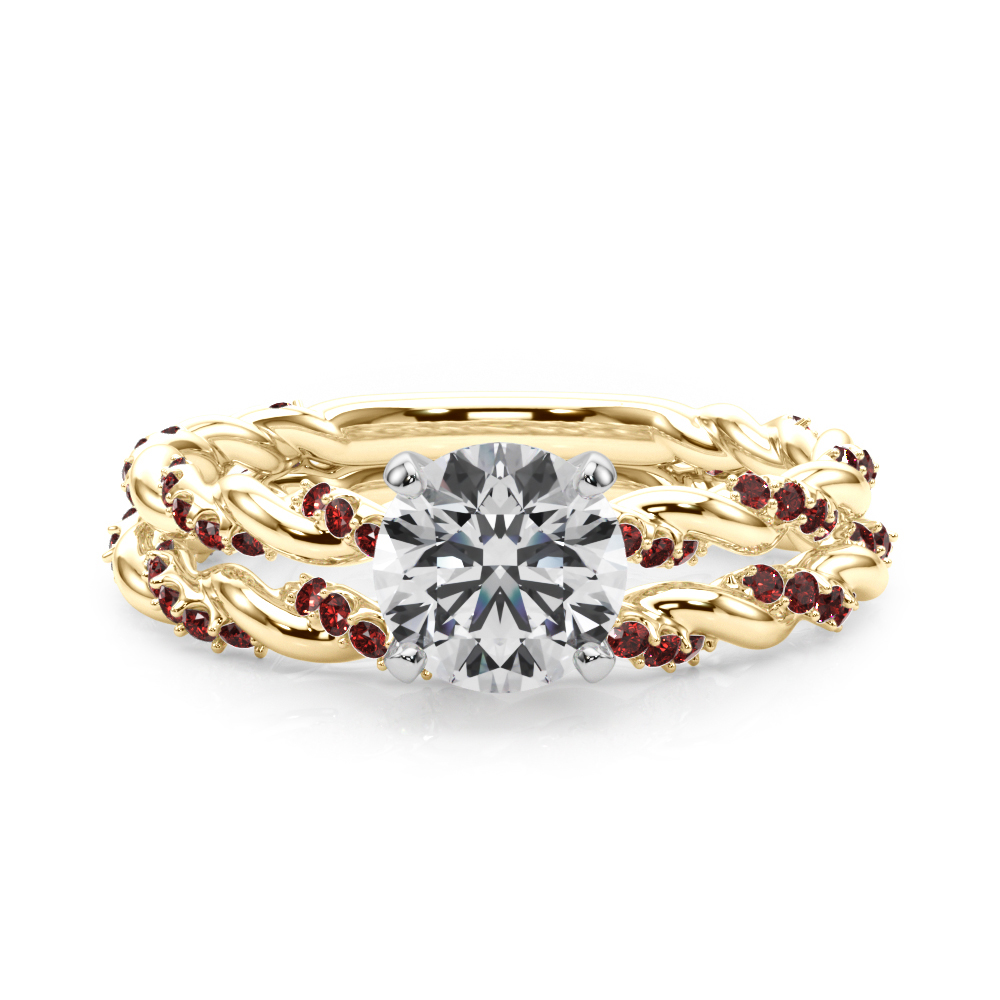 Freya Ruby Twist Engagement Ring