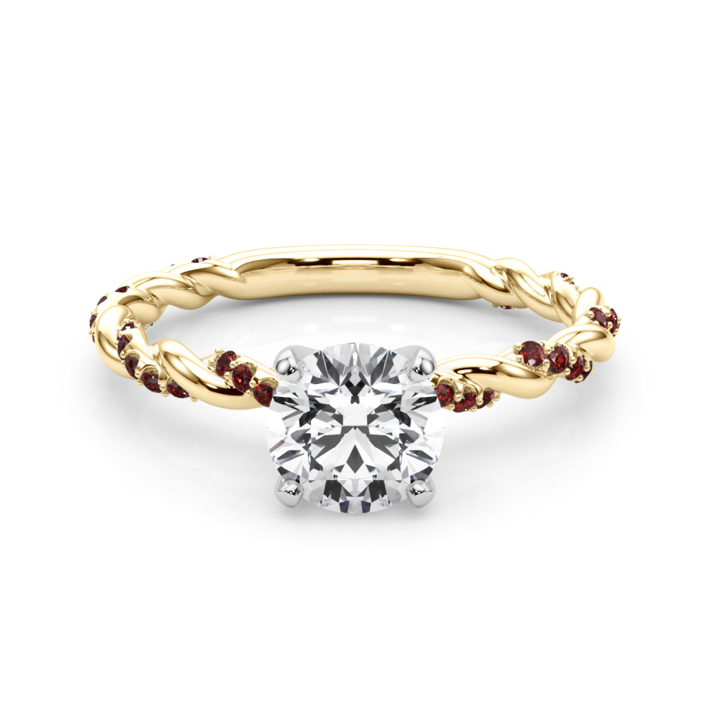 Freya Ruby Twist Engagement Ring