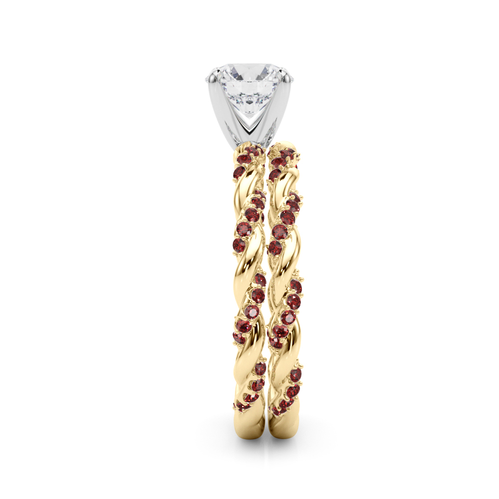Freya Ruby Twist Engagement Ring