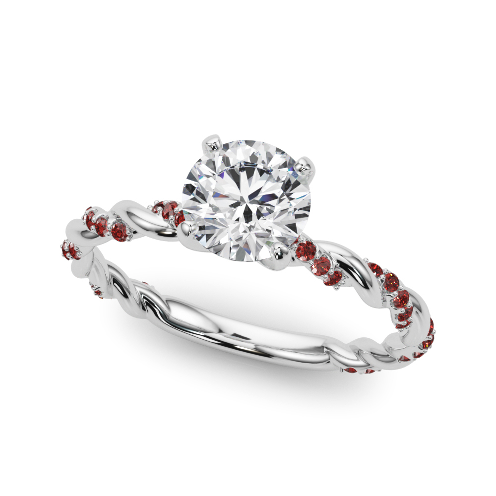 Freya Lab Ruby Twist Engagement Ring