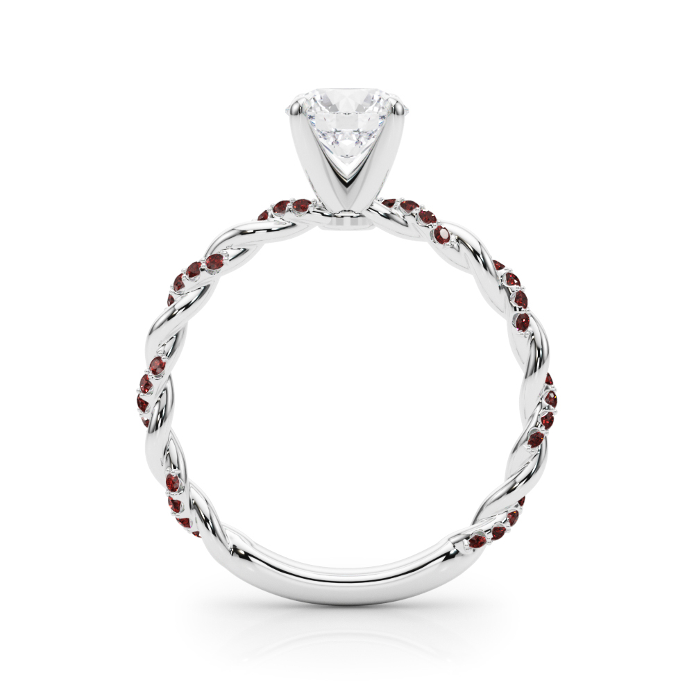 Freya Lab Ruby Twist Engagement Ring