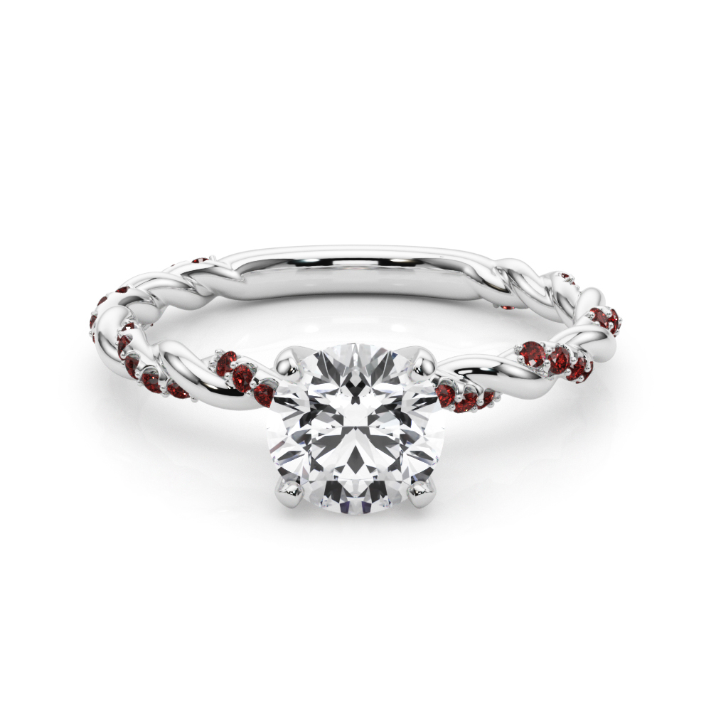 Freya Lab Ruby Twist Engagement Ring