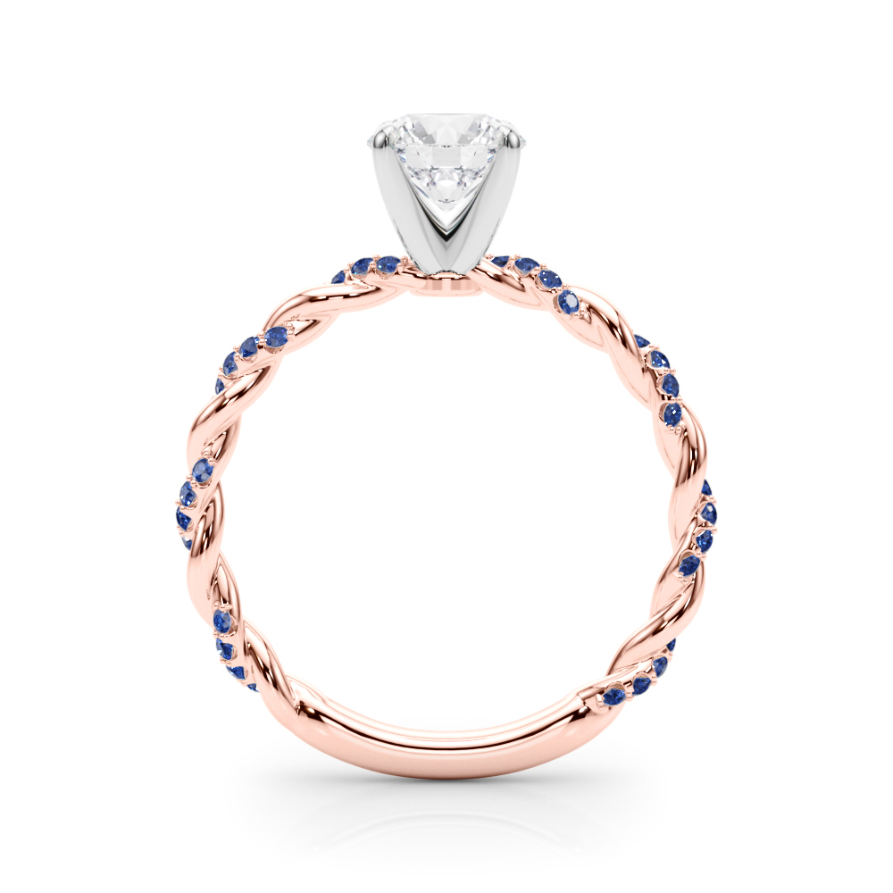 Freya Lab Sapphire Twist Engagement Ring