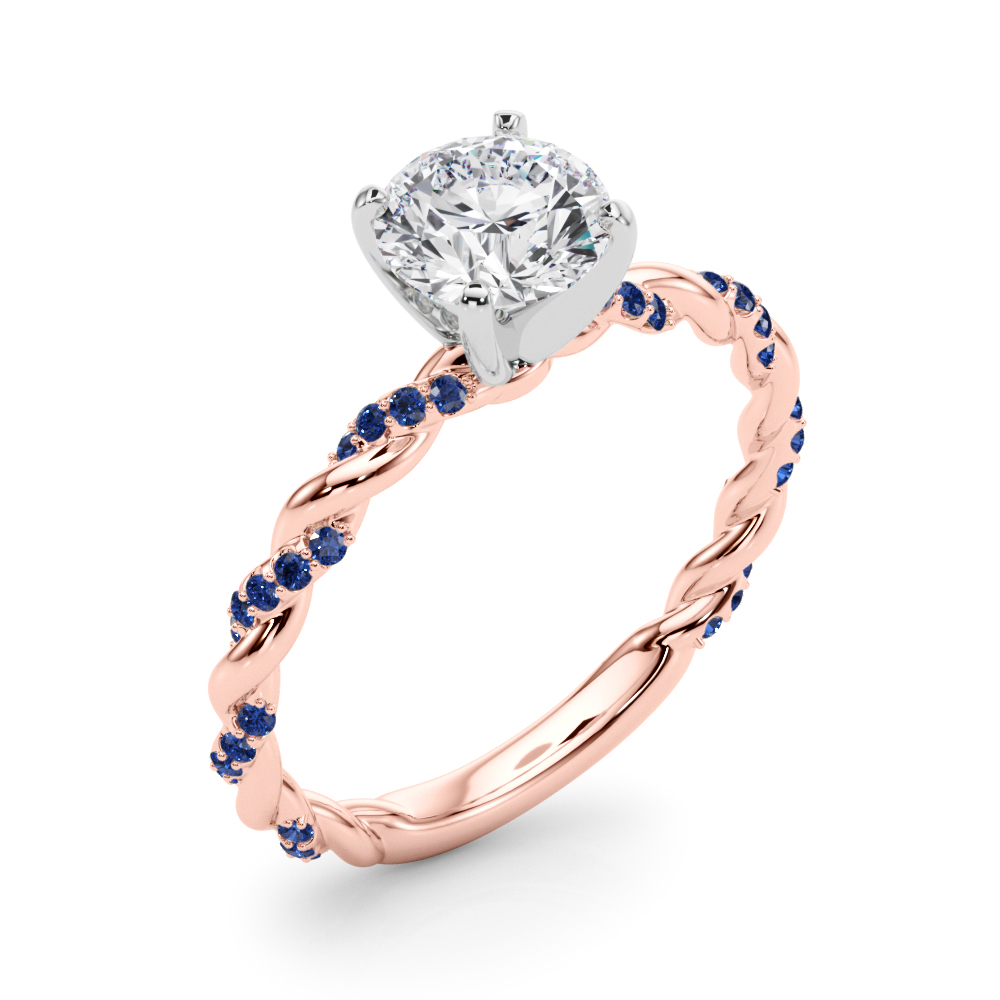 Freya Sapphire Twist Engagement Ring