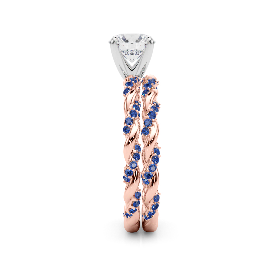 Freya Sapphire Twist Engagement Ring