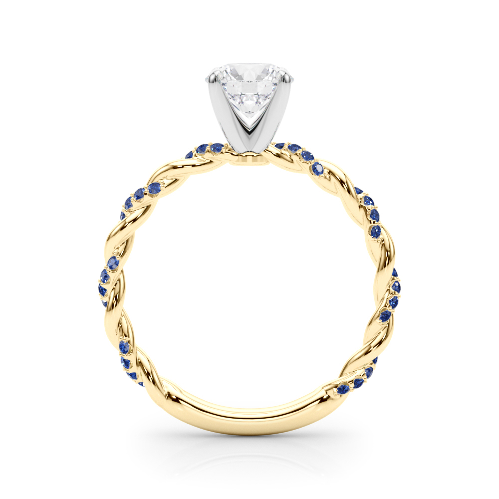 Freya Sapphire Twist Engagement Ring